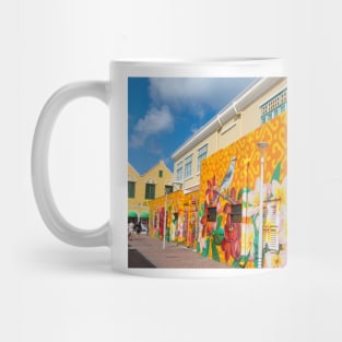 Colorful Mural in Punda Willemstad Curacao Mug